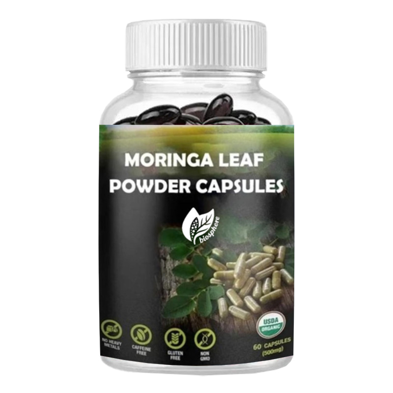 Moringa Leaf Powder - Cápsulas de Pó de Folha de