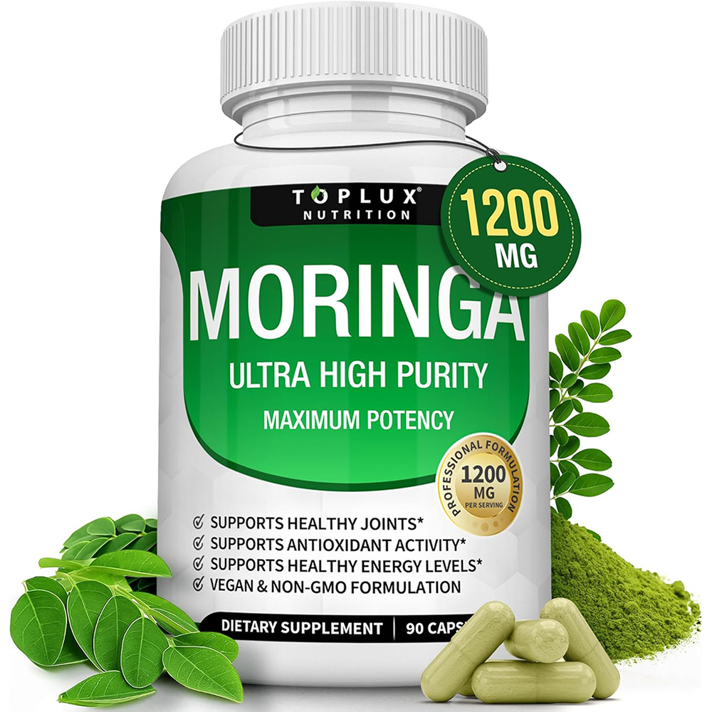Moringa Leaf Powder - Cápsulas Moringa 1200mg - Superfood de