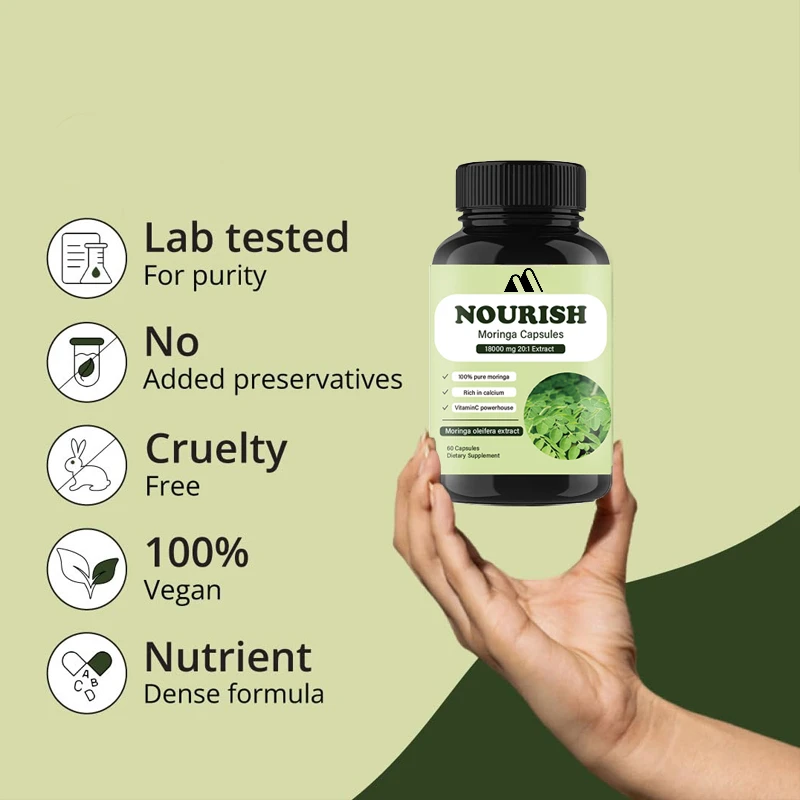 Cápsulas de Moringa | |   Supl - Moringa Leaf Powder avaliação e preço