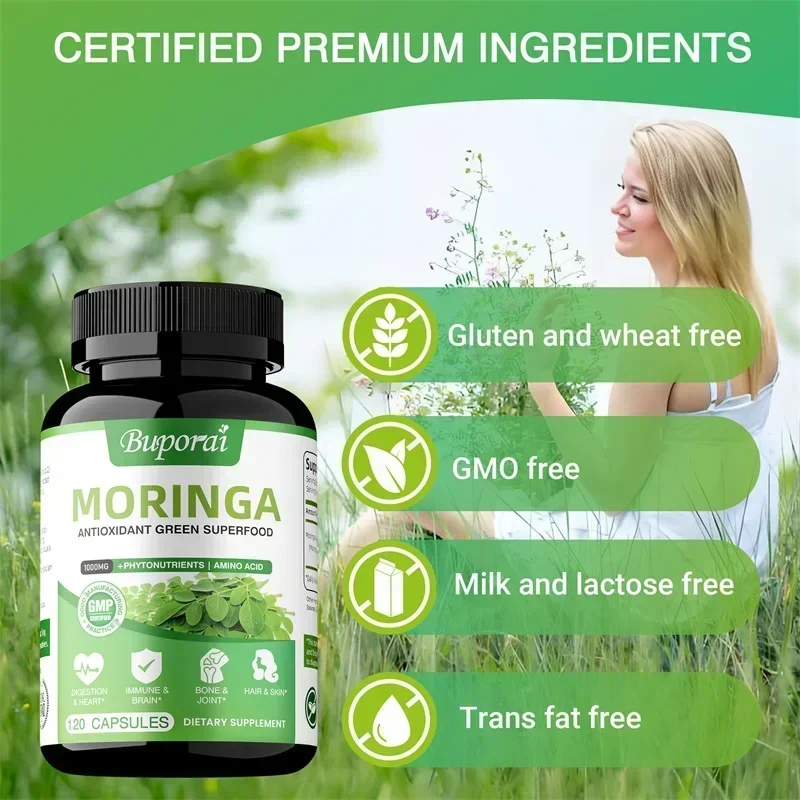 Cápsulas de Moringa - Antioxid - Moringa Leaf Powder avaliação e preço