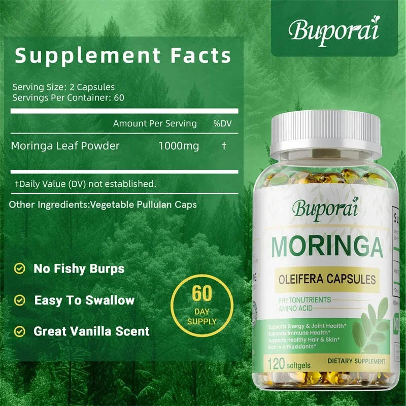 Cápsulas de Moringa - Metaboli - Moringa Leaf Powder avaliação e preço