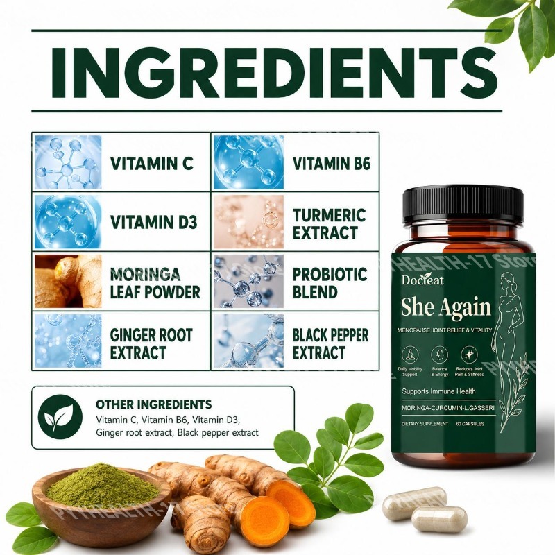 Docteat She Again Cápsulas de  - Moringa Leaf Powder avaliação e preço