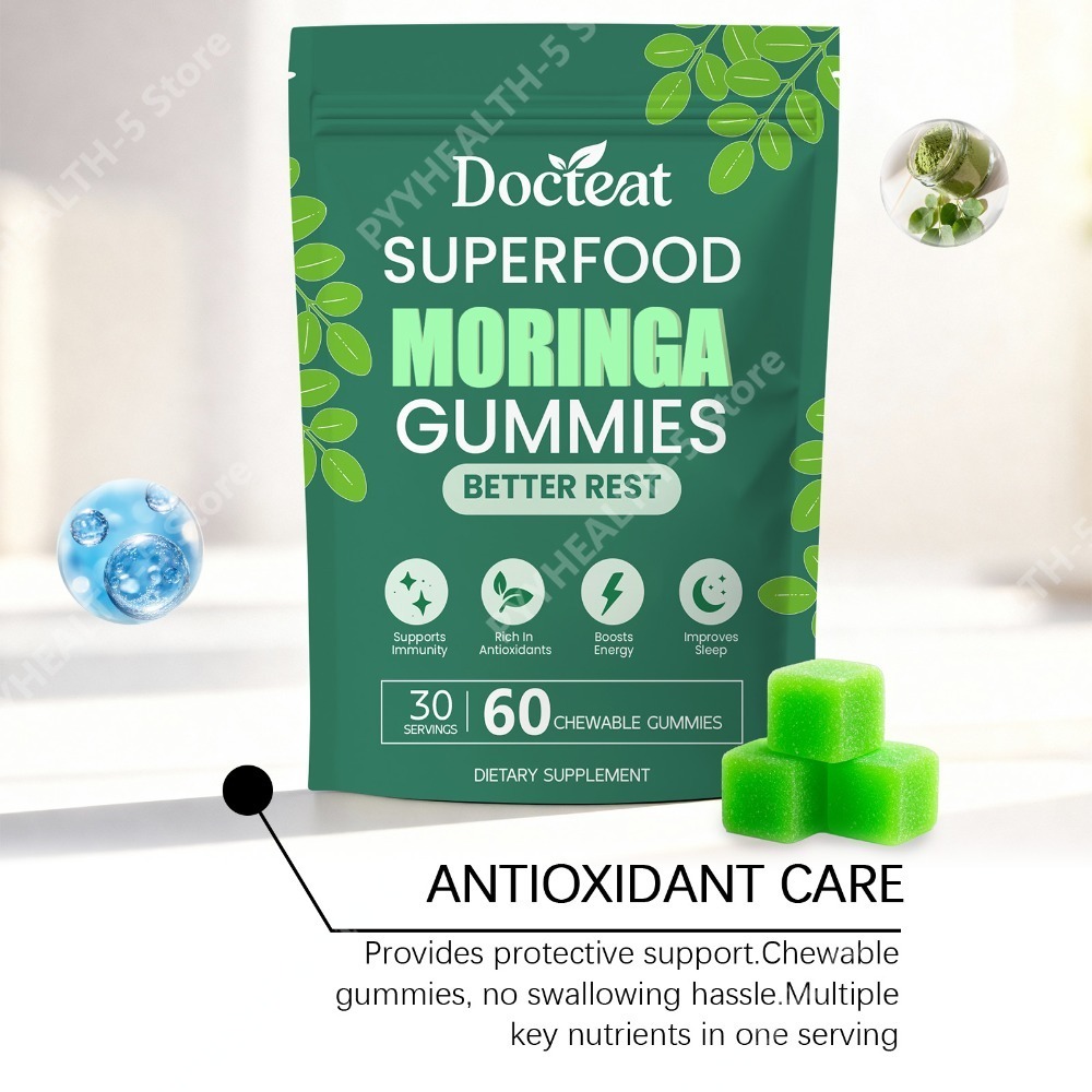 Gomas de Moringa Docteat com B - Moringa Leaf Powder avaliação e preço
