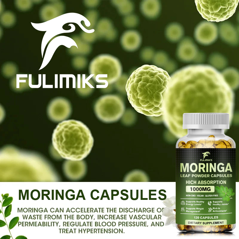 Cápsulas de Moringa Oleifera 1 - Moringa Leaf Powder avaliação e preço